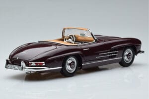 Mercedes 300 SL W198 Roadster Rot Norev 1:18 183891 Druckguss — Bild 3 von 8