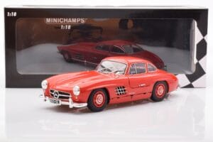 Mercedes 300 SL W198 Gullwing Rot Minichamps 1:18 110037211 Druckguss — Bild 8 von 8