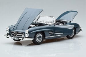 Mercedes 300 SL W198 Roadster Blau Norev 1:18 B66040668 Druckguss — Bild 2 von 9