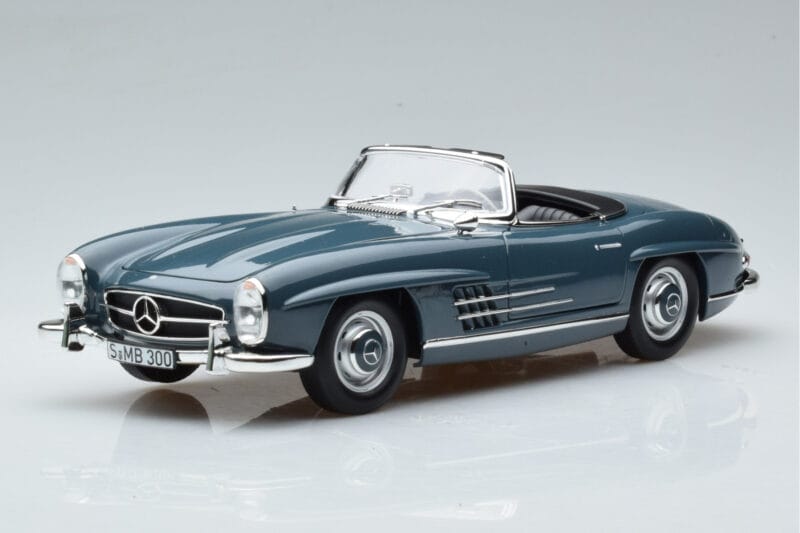 Mercedes 300 SL W198 Roadster Blau Norev 1:18 B66040668 Druckguss