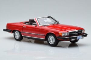 Mercedes 450 SL R107 US-Version Rot Norev 1:18 183729 Druckguss — Bild 6 von 8