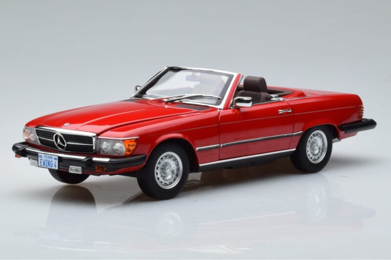 Mercedes 450 SL R107 US-Version Rot Norev 1:18 183729 Druckguss