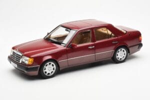 Mercedes 500E W124 Rot Metallic Händler Edition Norev 1:18 B66040699 Druckguss