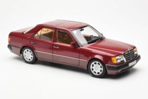 Mercedes 500E W124 Rot Metallic Händler Edition Norev 1:18 B66040699 Druckguss — Bild 6 von 8