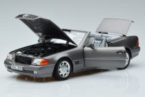 Mercedes 500 SL R129 Grau Metallic Norev 1:18 183715 Druckguss — Bild 2 von 7