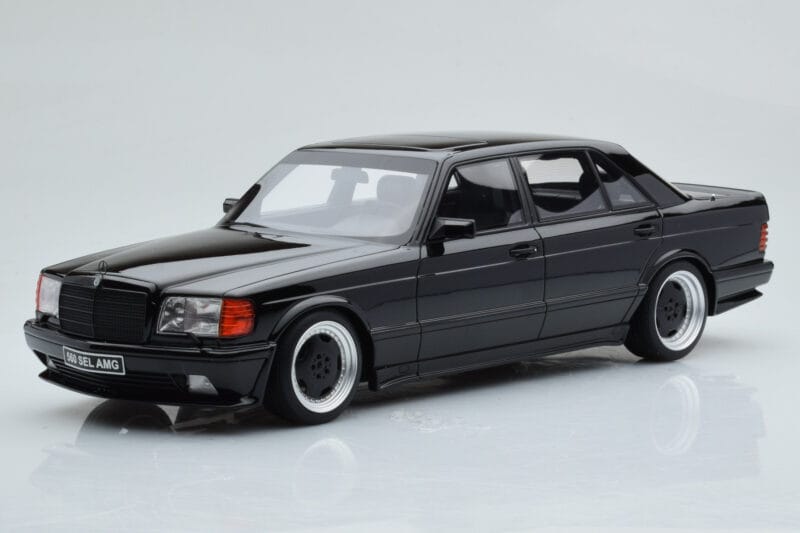Mercedes 560 SEL AMG W126 Obsidian Schwarz Otto 1:18 OT297 Resin