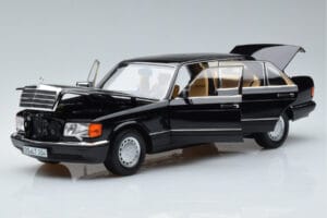 Mercedes 560 SEL W126 Schwarz Norev 1:18 183793 Druckguss — Bild 2 von 7