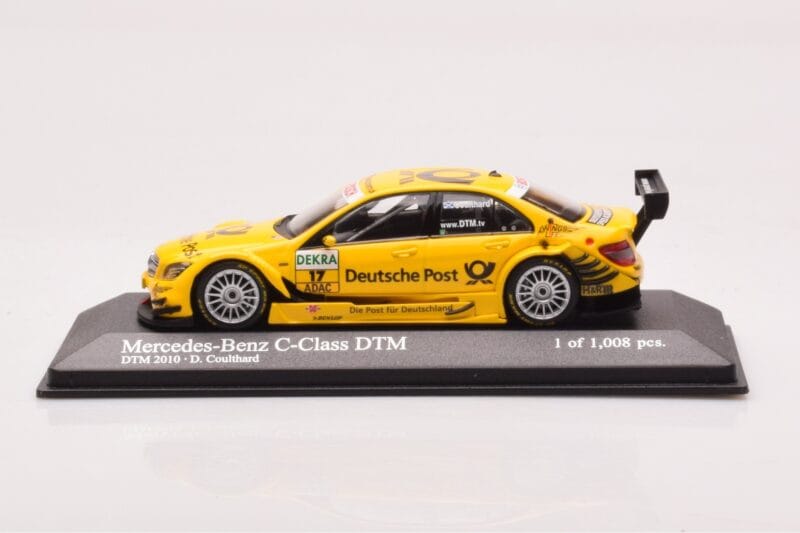 Mercedes C-Class W204 DTM Deutsche Post AMG Mercedes #17 D. Coulthard DTM 2010 Minichamps 1:43 400103817 Druckguss