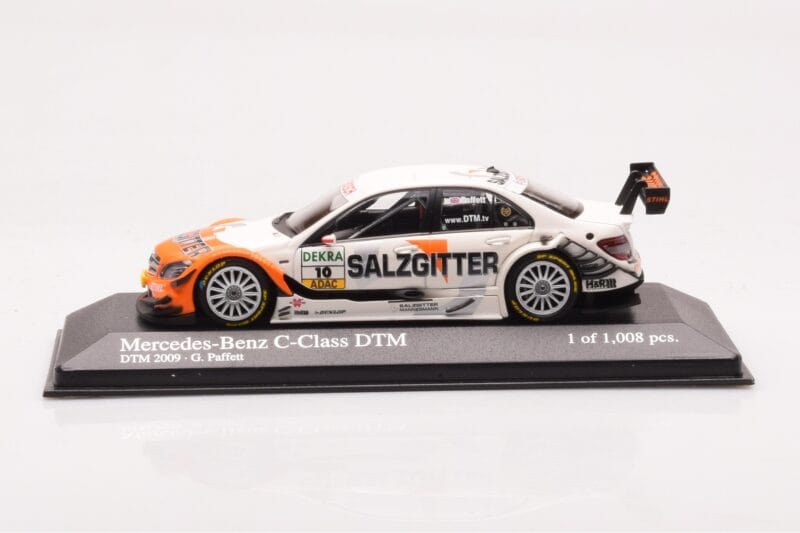 Mercedes C-Class W204 DTM Team AMG Mercedes #10 G. Paffett DTM 2009 Minichamps 1:43 400093910 Druckguss