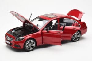 Mercedes C-Class W205 Rot Metallic Asia Exclusive Norev 1:18 183835 Druckguss — Bild 2 von 8