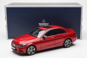 Mercedes C-Class W205 Rot Metallic Asia Exclusive Norev 1:18 183835 Druckguss — Bild 8 von 8