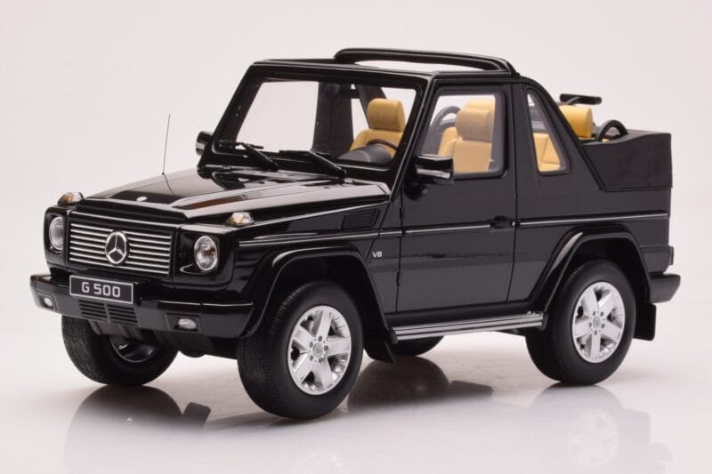 Mercedes G500 W463 Cabriolet Obsidian Schwarz Otto 1:18 OT1040 Resin