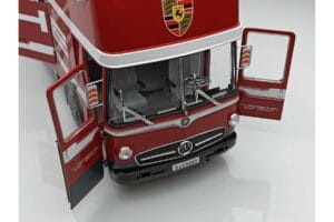 Mercedes O317 Porsche Transporter Rot CMR 1:18 CMR149 Druckguss — Bild 6 von 12