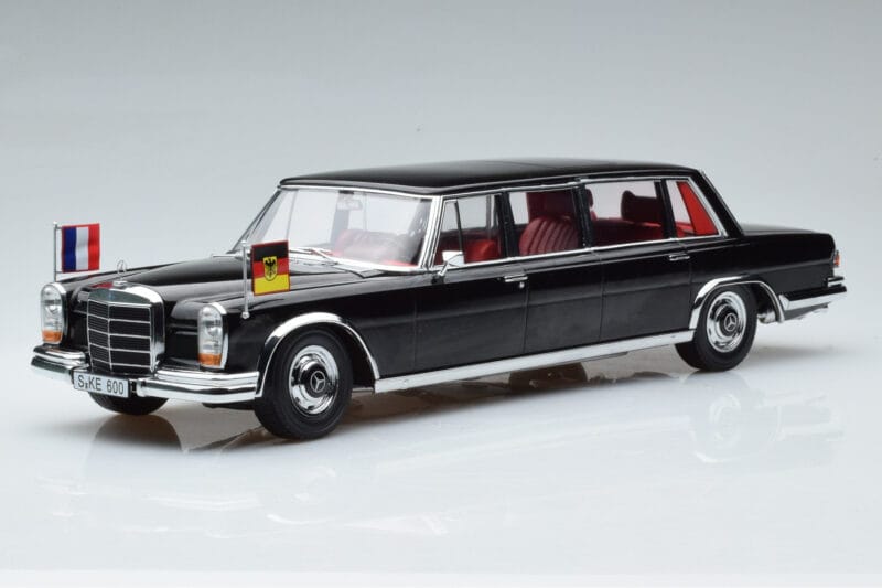 Mercedes 600 Pullman W100 W. Brandt G. Pompidou KK-Scale 1:18 KKDC181134 Druckguss