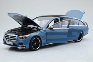 Mercedes S-Class W223 Vintage Blau Norev 1:18 B66960828 Druckguss — Bild 2 von 7