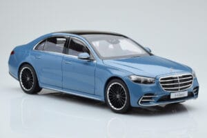 Mercedes S-Class W223 Vintage Blau Norev 1:18 B66960828 Druckguss — Bild 5 von 7