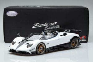 Pagani Zonda HP Barchetta Carbon Fiber Weiß LCD 1:18 LCD18009-WH Druckguss — Bild 9 von 9