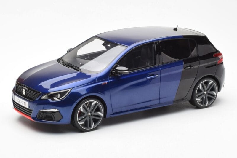 Peugeot 308 GTI Magnetic Blau Schwarz Otto 1:18 OT922 Resin