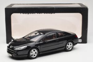 Peugeot 407 Coupé Schwarz Norev 1:18 184752 Druckguss — Bild 8 von 8