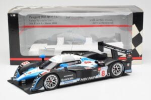 Peugeot 908 HDI FAP LMP1 #8 M. Lamy / S. Sarrazin / A. Wurz 5th Place 24 Hours of Le Mans 2008 Minichamps 1:18 150081208 Druc — Bild 6 von 6