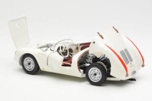 Porsche 550 Spyder 70 Jahre Edition Weiß Schuco 1:18 450033300 Druckguss — Bild 5 von 8