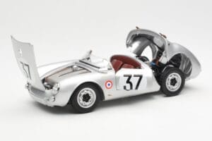 Porsche 550 RS Spyder #37 H. Polensky / R. von Frankenberg 24 Hours of Le Mans 1955 Schuco 1:18 450033400 Druckguss — Bild 2 von 8