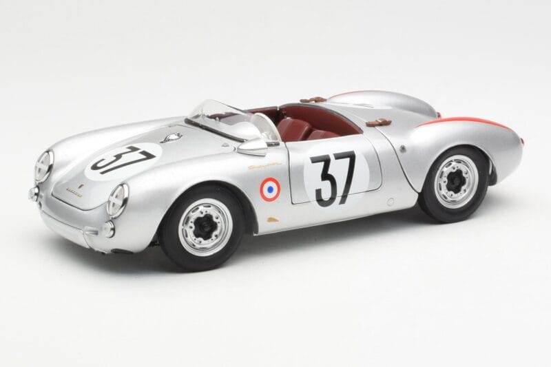 Porsche 550 RS Spyder #37 H. Polensky / R. von Frankenberg 24 Hours of Le Mans 1955 Schuco 1:18 450033400 Druckguss