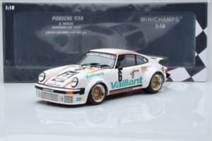 Porsche 911 934 Vaillant #6 B. Wollek Norisring EGT 1976 Minichamps 1:18 155766496 Druckguss — Bild 6 von 6