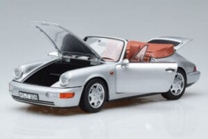 Porsche 911 964 Carrera 2 Cabriolet Silber Norev 1:18 187330 Druckguss — Bild 2 von 7