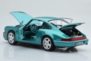 Porsche 911 964 Carrera 2 Wimbledon Grün Norev 1:18 187329 Druckguss — Bild 3 von 8