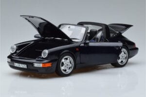 Porsche 911 964 Carrera 4 Targa Blau Norev 1:18 187340 Druckguss — Bild 2 von 8