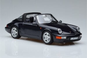 Porsche 911 964 Carrera 4 Targa Blau Norev 1:18 187340 Druckguss — Bild 6 von 8