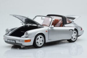 Porsche 911 964 Carrera 4 Targa Polar Silber Norev 1:18 187342 Druckguss — Bild 2 von 9