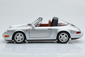 Porsche 911 964 Carrera 4 Targa Polar Silber Norev 1:18 187342 Druckguss — Bild 6 von 9