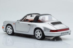 Porsche 911 964 Carrera 4 Targa Polar Silber Norev 1:18 187342 Druckguss — Bild 8 von 9
