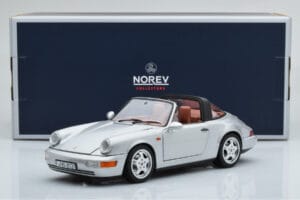Porsche 911 964 Carrera 4 Targa Polar Silber Norev 1:18 187342 Druckguss — Bild 9 von 9