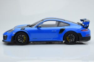 Porsche 911 GT2 RS 991.2 Weissach Package Blau Schwarze Magnesiumfelgen Minichamps 1:18 153068316 Druckguss — Bild 3 von 6