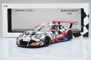 Porsche 911 GT3 R Iron Force by Ring Police #69 J. van Slooten / L. Luhr ADAC GT Masters 2018 Minichamps 1:18 153186969 Druck — Bild 5 von 5