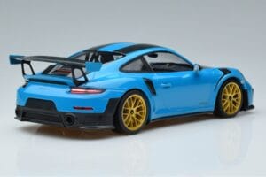 Porsche 911 991.2 GT3 RS Weissach Package Miami Blau Goldene Felgen Minichamps 1:18 153068310 Druckguss — Bild 2 von 6