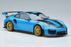 Porsche 911 991.2 GT3 RS Weissach Package Miami Blau Goldene Felgen Minichamps 1:18 153068310 Druckguss — Bild 4 von 6