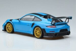 Porsche 911 991.2 GT3 RS Weissach Package Miami Blau Goldene Felgen Minichamps 1:18 153068310 Druckguss — Bild 5 von 6