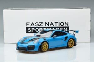 Porsche 911 991.2 GT3 RS Weissach Package Miami Blau Goldene Felgen Minichamps 1:18 153068310 Druckguss — Bild 6 von 6