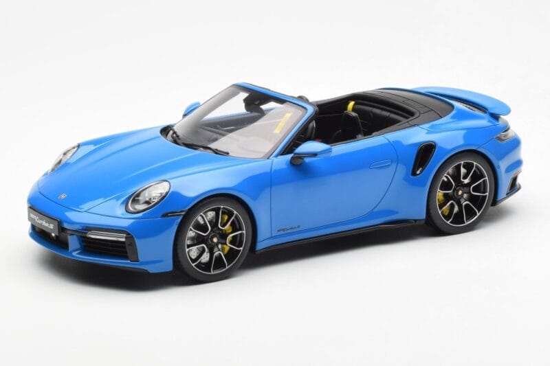 Porsche 911 992 Turbo S Shark Blau GT Spirit 1:18 GT441 Resin