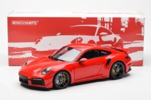 Porsche 911 992 Turbo S Sport Design Rot Minichamps 1:18 113069078 Druckguss — Bild 8 von 8
