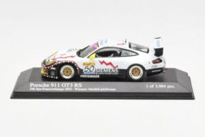 Porsche 911 996 GT3 RS Siemens #50 M. Ortelli / M. Lieb / R. Dumas 24 Hours of Spa 2003 Winners Minichamps 1:43 400036950 Dru