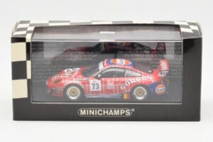 Porsche 911 996 GT3 RSR Gulf #73 Lambert / Lefort / Palttala 1000km Spa 2005 Minichamps 1:43 400056473 Druckguss — Bild 4 von 4