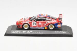 Porsche 911 996 GT3 RSR Gulf #73 Lambert / Lefort / Palttala 1000km Spa 2005 Minichamps 1:43 400056473 Druckguss