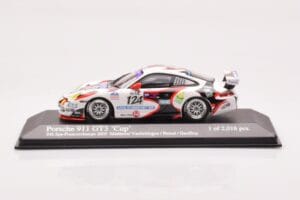 Porsche 911 997 GT3 Cup #124 Mattheus / Geoffroy / Vanbellingen / Fumal 24 Hours of Spa 2005 Minichamps 1:43 400056224 Druckg