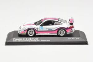 Porsche 911 997 GT3 Cup #56 M. Snow IMSA GT3 Challenge 2008 Minichamps 1:43 400086456 Druckguss