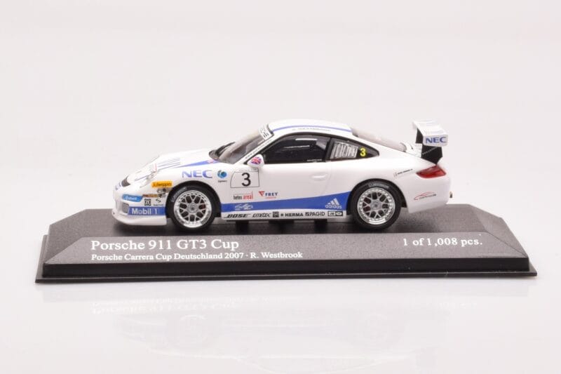 Porsche 911 997 GT3 Cup Porsche Carrera Cup #3 R. Westbrook 2007 Minichamps 1:43 400076483 Druckguss